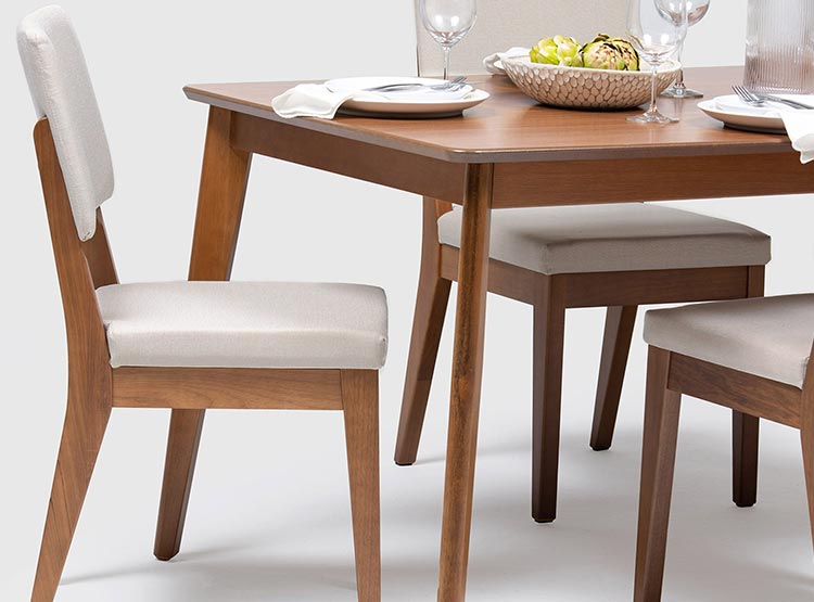 JUEGO DE COMEDOR DECOCASA ADDAR ELLA 4S - 7