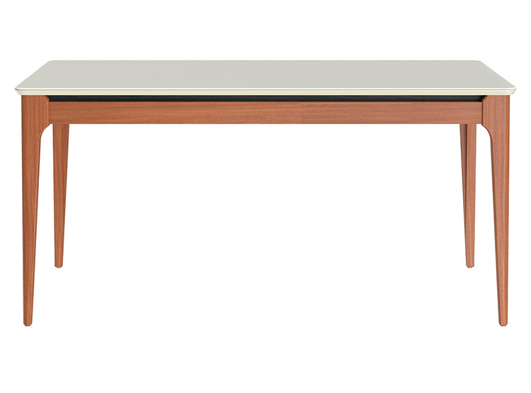 JUEGO DE COMEDOR DECOCASA ADDAR SAGA RATAN 1.6 6 SILLAS BLANCO - 2