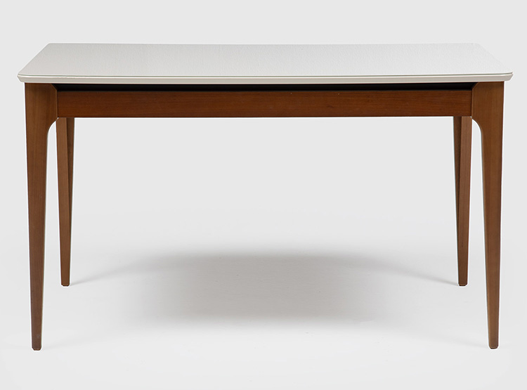JUEGO DE COMEDOR DECOCASA ADDAR SAGA RATAN 1.35 4 SILLAS BLANCO - 3