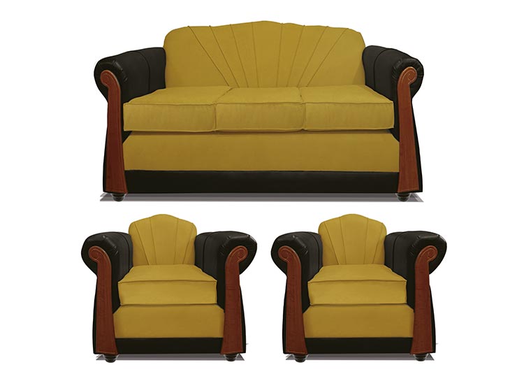 JUEGO DE LIVING ELEGANT DETAIL MARSELLA TELA PU 311