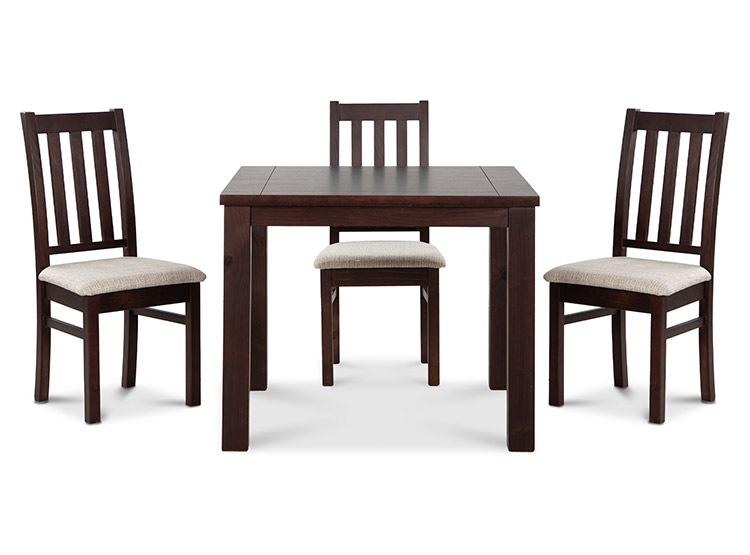JUEGO DE COMEDOR CIC ÑUBLE 4 SILLAS CHOCOLATE BEIGE - 5