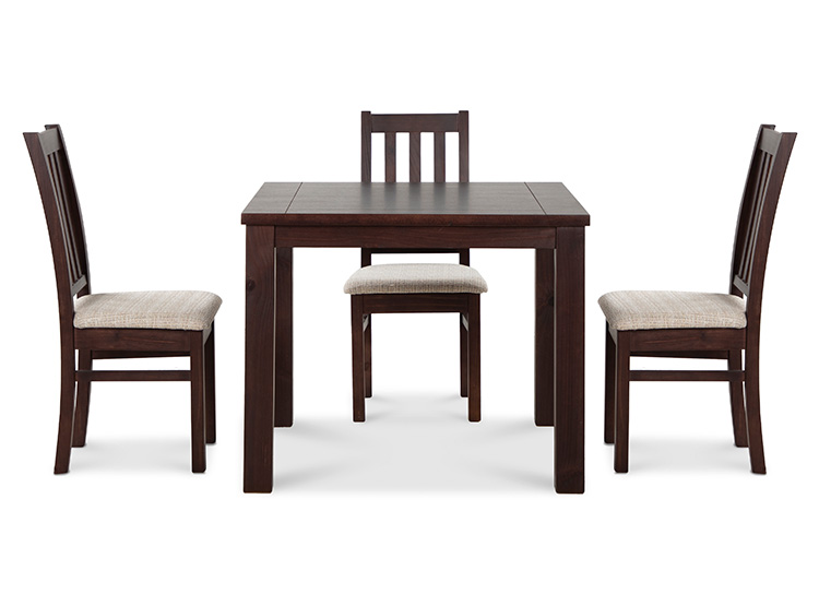 JUEGO DE COMEDOR CIC ÑUBLE 4 SILLAS CHOCOLATE BEIGE - 6
