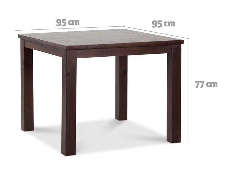 JUEGO DE COMEDOR CIC ÑUBLE 4 SILLAS CHOCOLATE BEIGE - 9