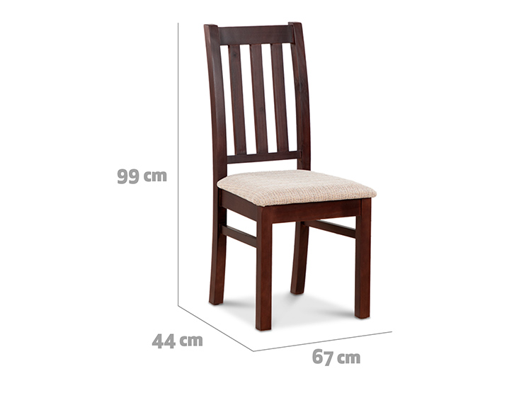 JUEGO DE COMEDOR CIC ÑUBLE 4 SILLAS CHOCOLATE BEIGE - 10
