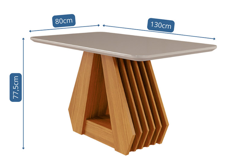 JUEGO DE COMEDOR DECOCASA ÁGATA FER LB 4 SILLAS CRUDO - 7