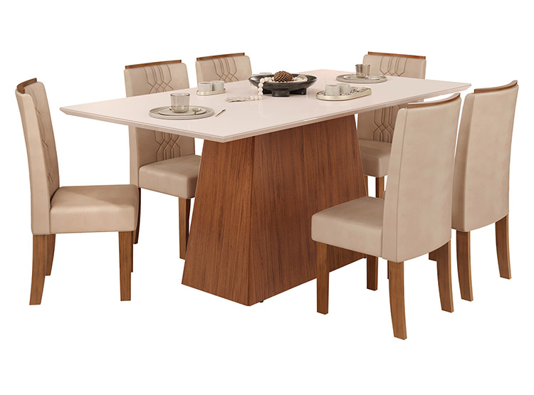 JUEGO DE COMEDOR VEKKA HOME DULCE ZOE 6S