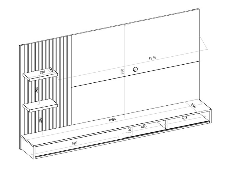 PANEL VEKKA HOME BENTO LIGHT 60" - 8