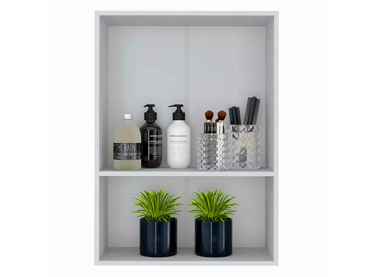 MUEBLE DE BAÑO BE DESIGN AÉREO SMART ESPEJO MDP 2 PUERTAS BLANCO - 2