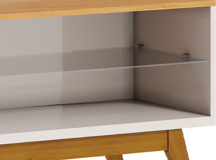 RACK TV BE DESIGN STAND CLASSIC 1.4 MDP BLANCO 55" - 2