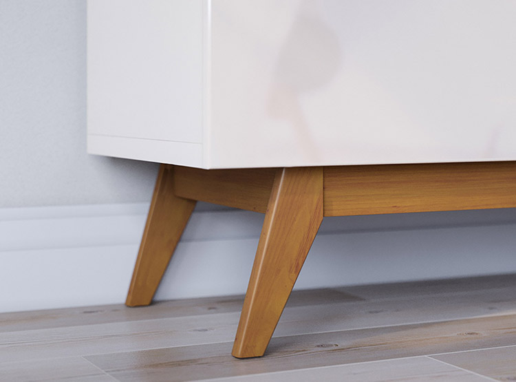 RACK TV BE DESIGN STAND CLASSIC 1.4 MDP BLANCO 55" - 3