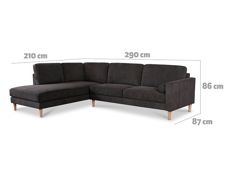 SOFA SECCIONAL LONDRES IZQUIERDO GRAFITO - 6