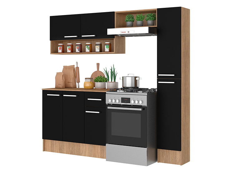 MUEBLE DE COCINA VEKKA HOME KIT MADRI SIMPLE GRIS - 2