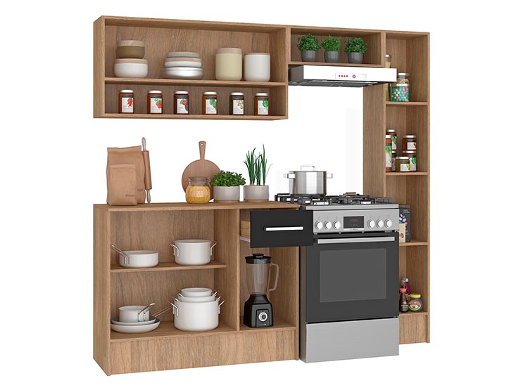 MUEBLE DE COCINA VEKKA HOME KIT MADRI SIMPLE GRIS - 5