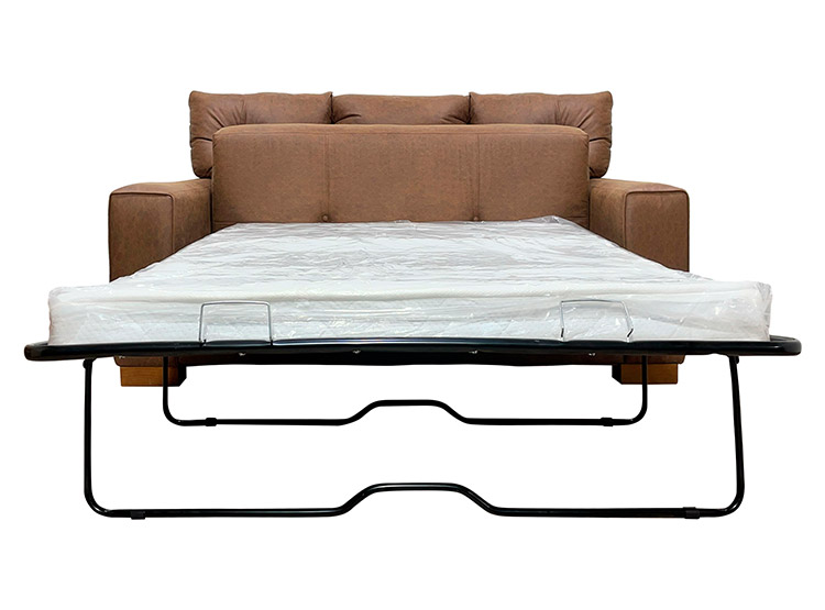 SOFÁ CAMA LIVING FACTORY MILI 3 CUERPOS CAFÉ 2 PLAZAS - 5