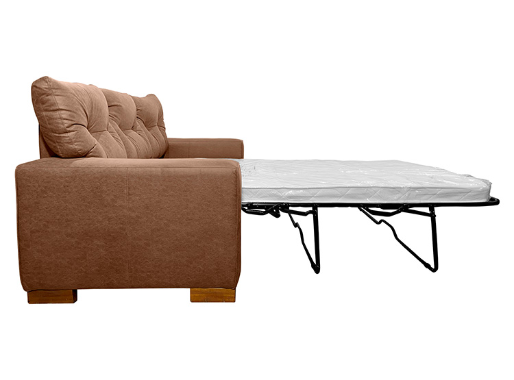 SOFÁ CAMA LIVING FACTORY MILI 3 CUERPOS CAFÉ 2 PLAZAS - 6