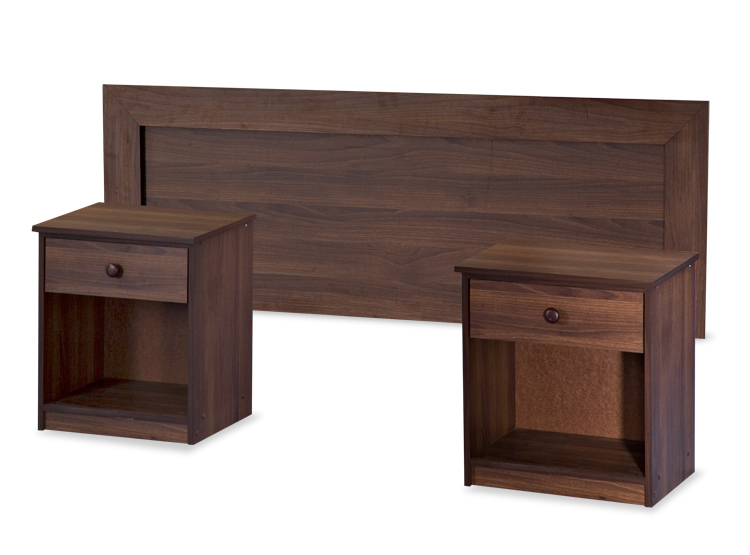 SET DE MUEBLES FLEX ASTURIAS 2 PLAZAS 1 PUERTA 1 CAJÓN