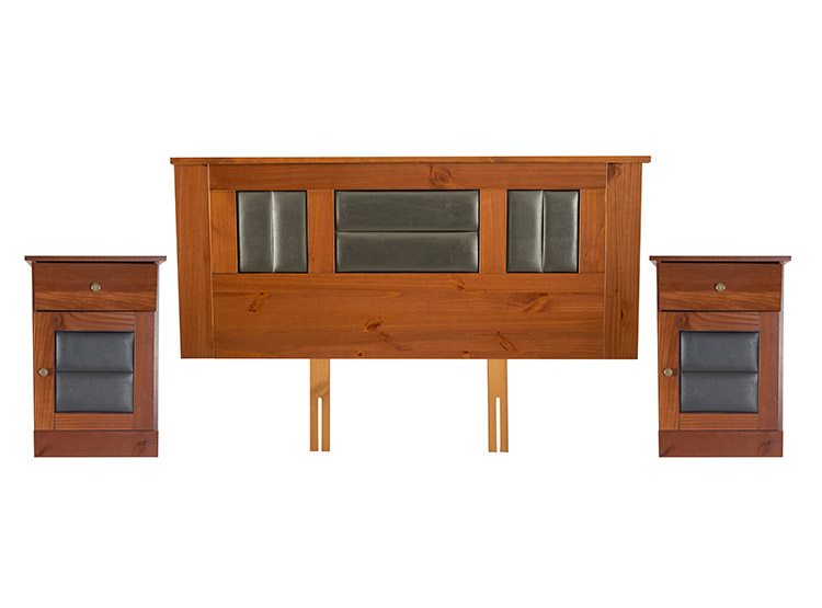 SET DE MUEBLES FLEX LORRAINE KING 2 PUERTAS 2 CAJONES - 1