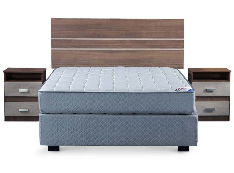Box Spring Prado BOX SPRING FLEX THERAPEDIC MILANO 2 PL + MADERAS