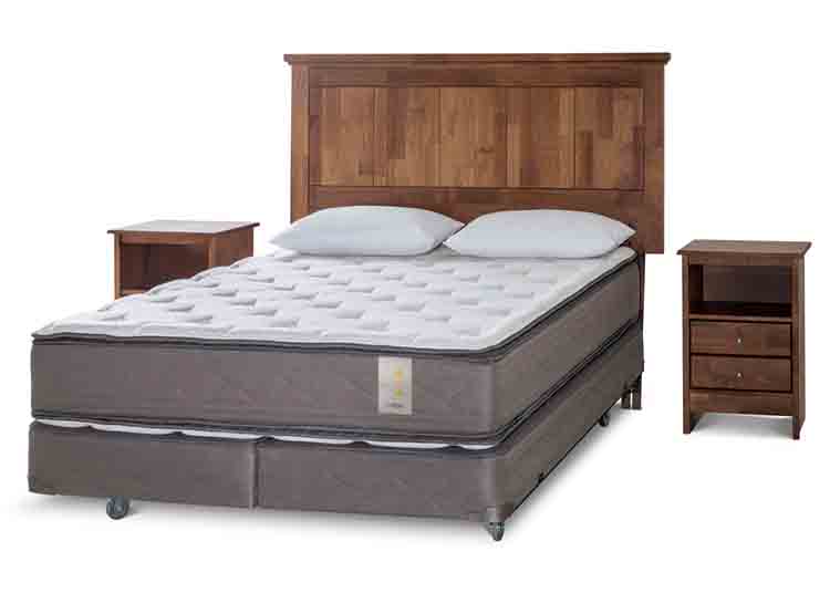 Box Spring Prado BOX SPRING ROSEN NEW STYLE 4 2PL B/D + MUEBLES GIORGIO + TEXTIL