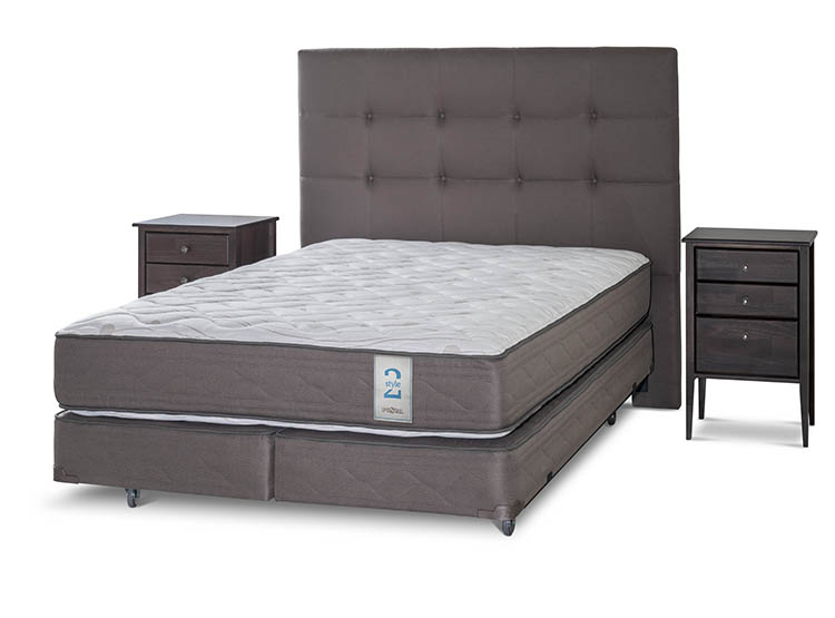 Box Spring Prado Ripley - BOX SPRING ROSEN NEW STYLE 2 KING B/D + MUEBLES ISSEY