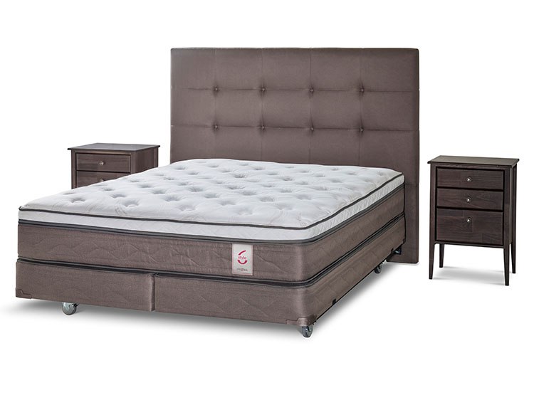 Ripley - BOX SPRING ROSEN NEW STYLE 6 KING + MADERAS ISSEY