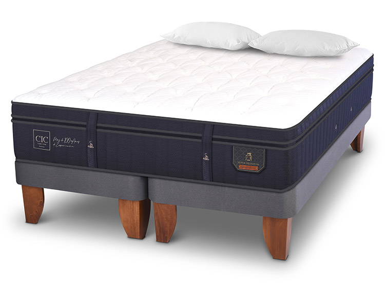 JUEGO DE DORMITORIO CIC CAMA EUROPEA SUPER PREMIUM BD 2 PLAZAS + ALMOHADAS - 2