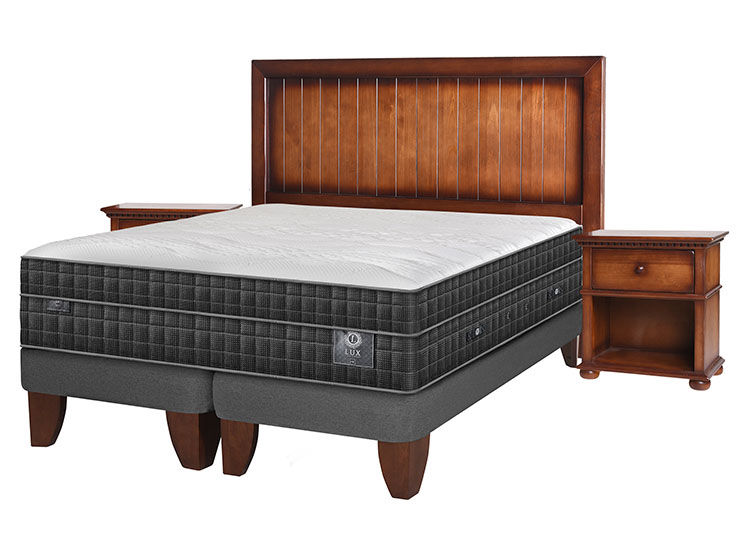 JUEGO DE DORMITORIO CIC CAMA EUROPEA LUX SÚPER KING + MUEBLES MONTERREY - 2