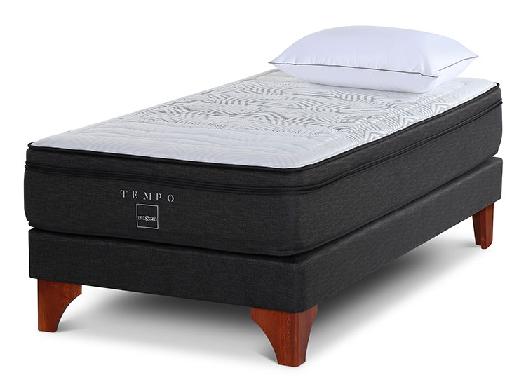 CAMA EUROPEA ROSEN TEMPO 1.5 PL + ALMOHADA MMAX - 1