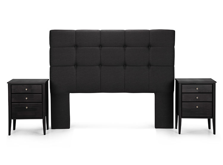 SET DE MUEBLES ROSEN ISSEY 2 PLAZAS GRAFITO - 2