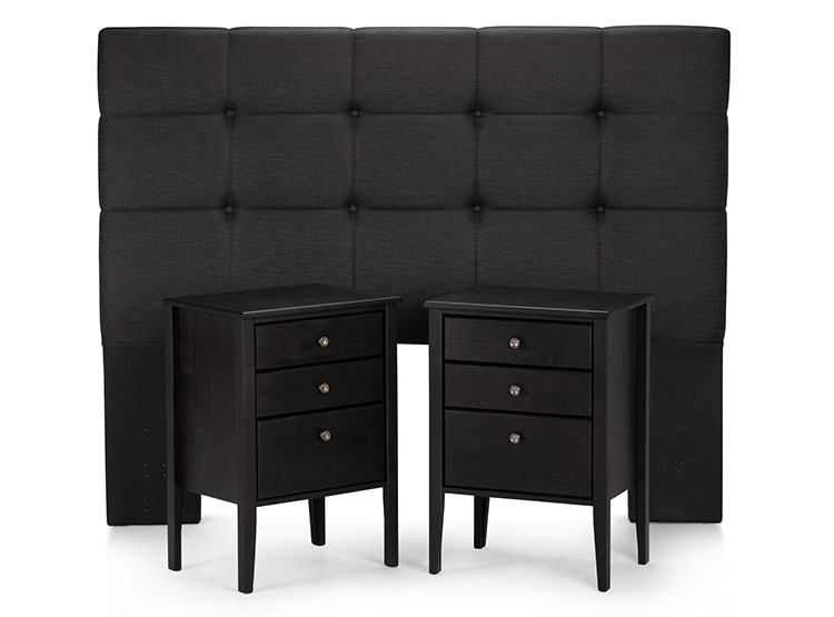 SET DE MUEBLES ROSEN ISSEY 2 PLAZAS GRAFITO - 1