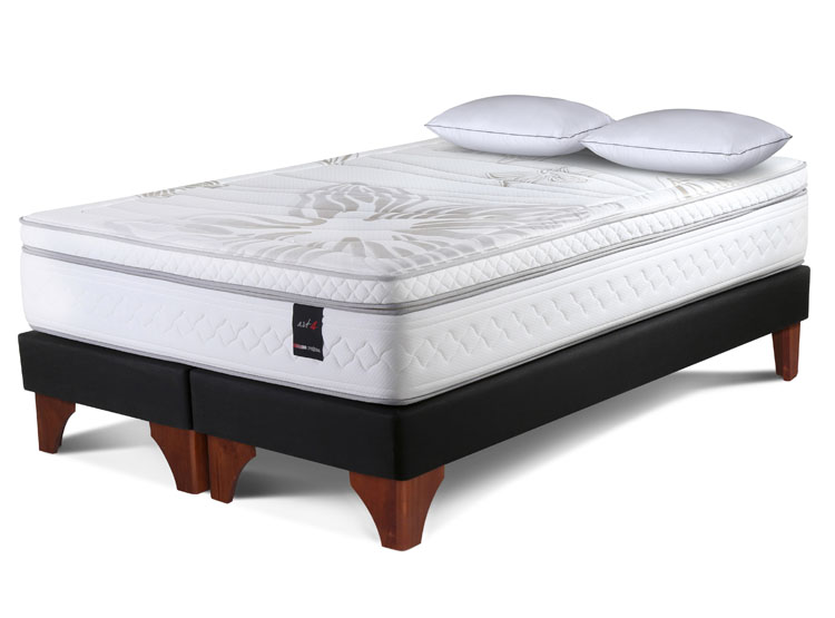 CAMA EUROPEA ROSEN ART 4 2 PL B/D + ALMOHADA EXTRA - 1