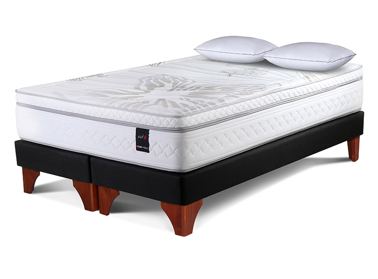 CAMA EUROPEA ROSEN ART 4 KING B/D + 2 ALMOHADAS - 1