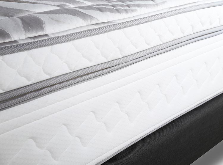 CAMA EUROPEA ROSEN ART 4 2 PL B/D + MADERAS ISSEY GRAFITO + ALMOHADAS - 10