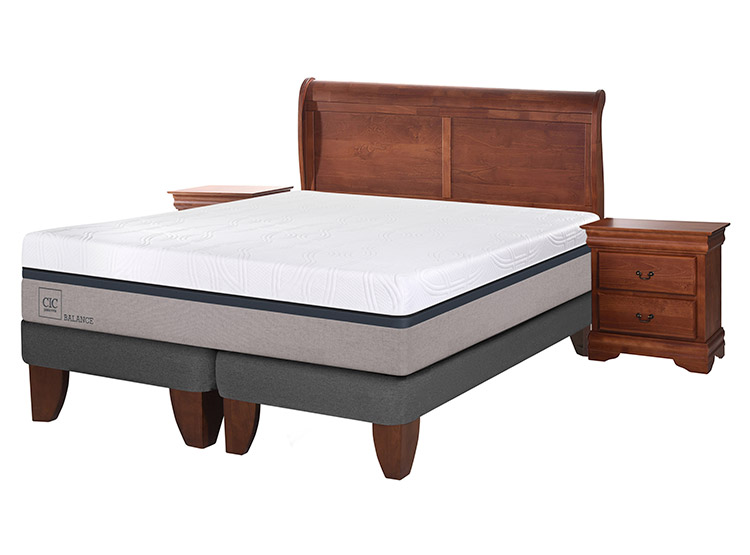 JUEGO DE DORMITORIO CIC CAMA EUROPEA BALANCE KING + MADERAS MIRO - 2