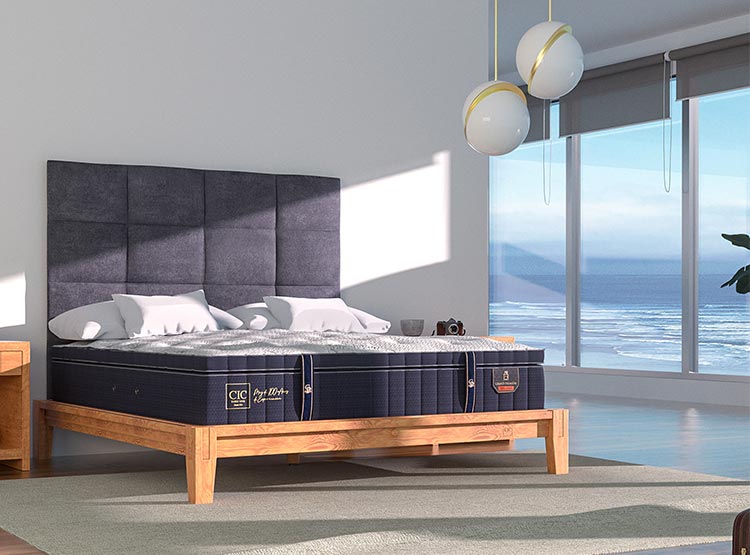 JUEGO DE DORMITORIO CIC CAMA EUROPEA GRAND PREMIUM BD 2 PLAZAS + SET MONTERREY - 7
