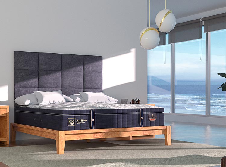 JUEGO DE DORMITORIO CIC CAMA EUROPEA GRAND PREMIUM SÚPER KING + SET MONTERREY - 7