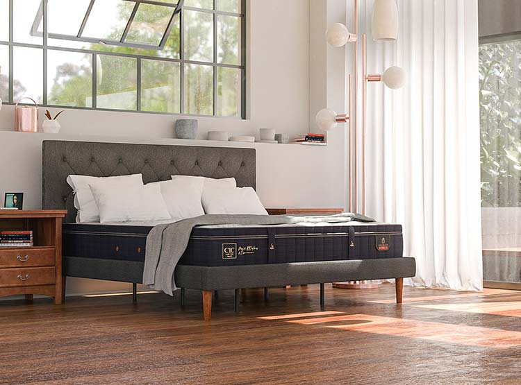 JUEGO DE DORMITORIO CIC CAMA EUROPEA SUPER PREMIUM BD 2 PLAZAS + SET MIRO - 9