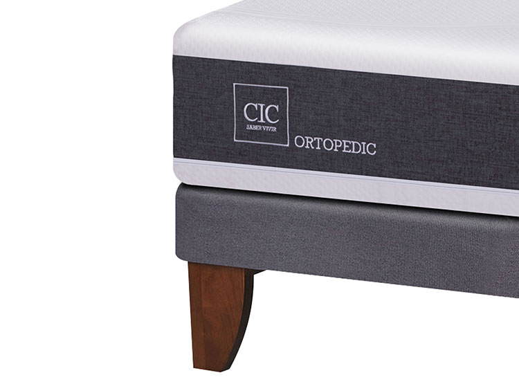 JUEGO DE DORMITORIO CIC CAMA EUROPEA NEW ORTOPEDIC KING + PLUMÓN - 3