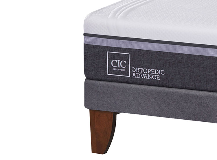JUEGO DE DORMITORIO CIC CAMA EUROPEA ORTOPEDIC ADVANCE 2 PLAZAS + ALMOHADAS - 3