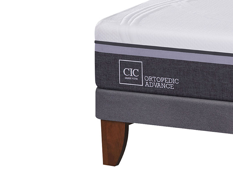 JUEGO DE DORMITORIO CIC CAMA EUROPEA ORTOPEDIC ADVANCE 2 PLAZAS + ALMOHADAS - 3