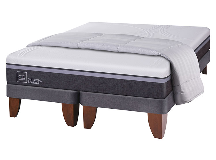 JUEGO DE DORMITORIO CIC CAMA EUROPEA ORTOPEDIC ADVANCE 2 PLAZAS + PLUMÓN - 2