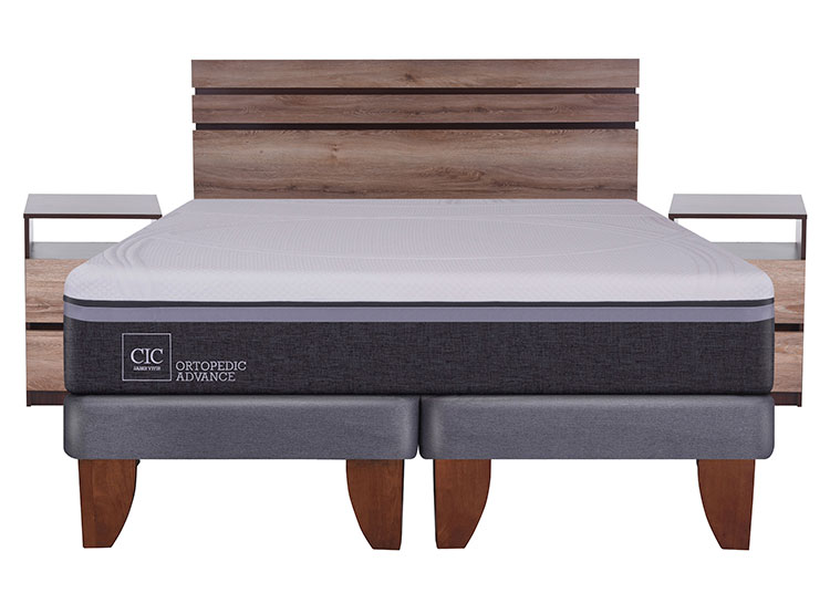 JUEGO DE DORMITORIO CIC CAMA EUROPEA ORTOPEDIC ADVANCE ADVAN BD KING + SET ARES - 1
