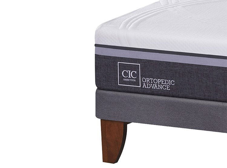 JUEGO DE DORMITORIO CIC CAMA EUROPEA ORTOPEDIC ADVANCE 2 PLAZAS + RESPALDO + VELADORES - 3