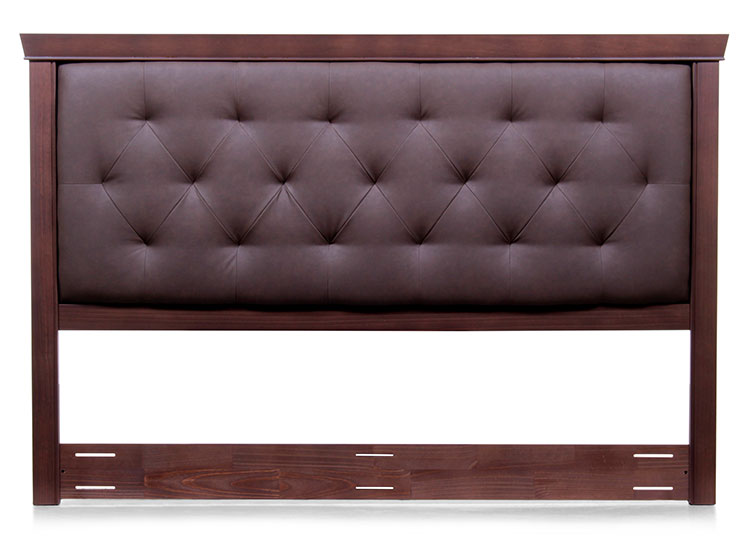 RESPALDO ROSEN BRERA KING MADERA MARRON - 1