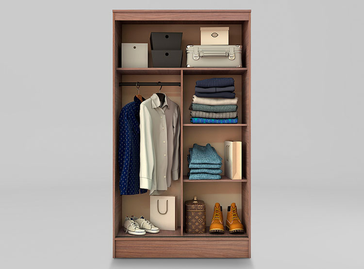 CLOSET CIC CABURGUA WALNUT 2P - 3