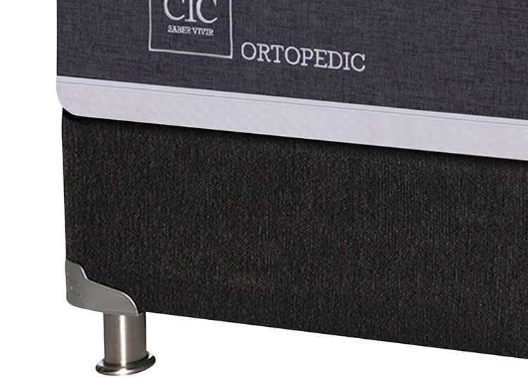 JUEGO DE DORMITORIO CIC CAMA BOX SPRING NEW ORTOPEDIC B5 BD KING NEGRO + SET ESPRESSO - 3