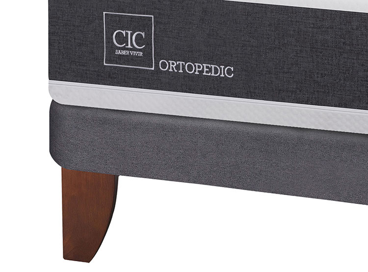 JUEGO DE DORMITORIO CIC CAMA EUROPEA NEW ORTOPEDIC BD 2 PLAZAS + SET LEGNO - 3