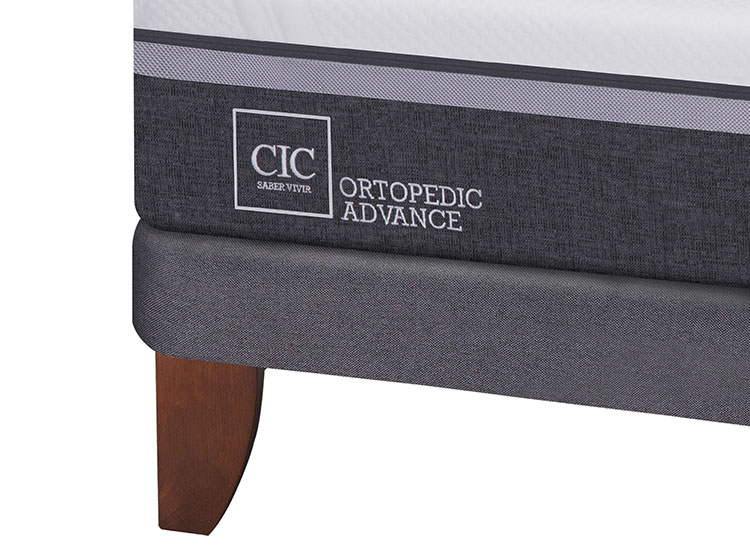 JUEGO DE DORMITORIO CIC CAMA EUROPEA ORTOPEDIC ADVANCE BN 2 PLAZAS + SET LEGNO - 4