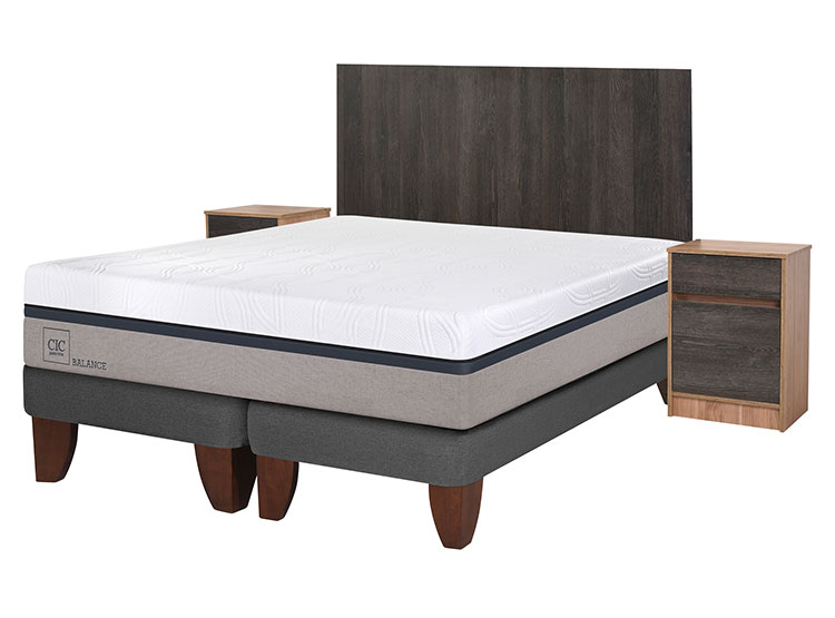 JUEGO DE DORMITORIO CIC CAMA EUROPEA BALANCE BD KING + SET ESPRESSO - 2