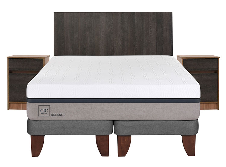 JUEGO DE DORMITORIO CIC CAMA EUROPEA BALANCE BD KING + SET ESPRESSO - 1